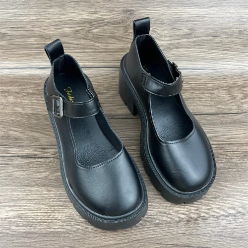 Mary Jane Campus Small Leather Shoes Black Mary