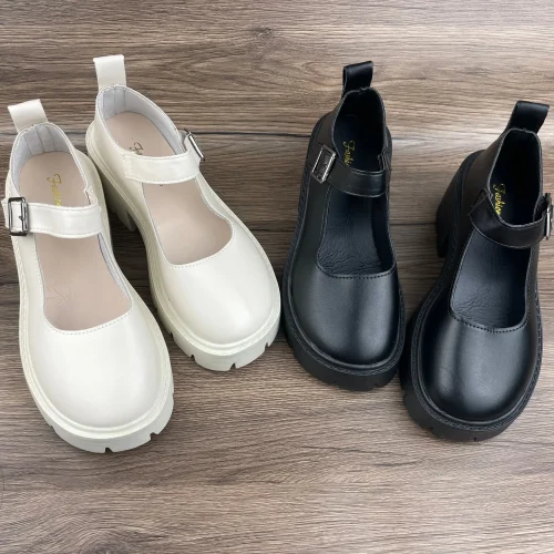 Mary Jane Campus Small Leather Shoes Black Mary