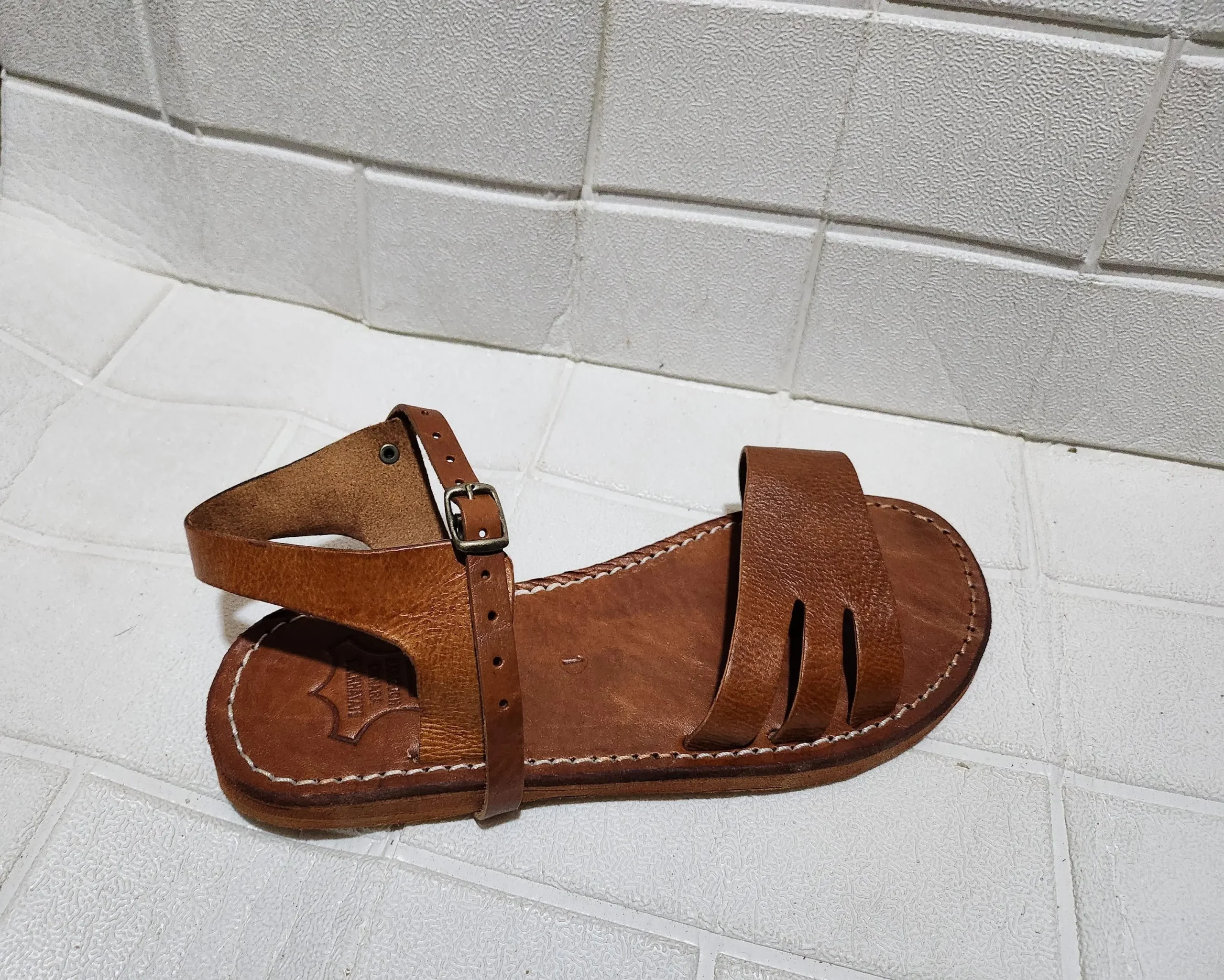 Women’s Buckled Moroccan Leather Summer Flats